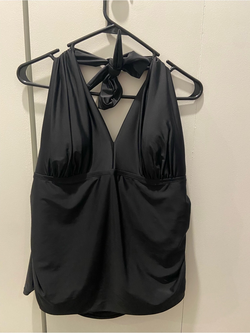 Catalina Black Halter Swim Tankini Top